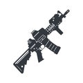 Assault rifle vector