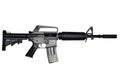 Assault rifle on white background Royalty Free Stock Photo