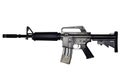 Assault rifle on white background Royalty Free Stock Photo