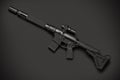 Assault semi-automatic rifle Royalty Free Stock Photo