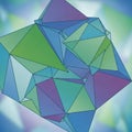 Is an assemblage of overlapping polygons, primarily triangles, in shades Royalty Free Stock Photo