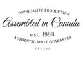 Assembled in Canada rubber stamp Royalty Free Stock Photo