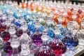 assembled glass perfume dispersers ready for packing Royalty Free Stock Photo