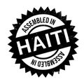Assembled in Haiti rubber stamp Royalty Free Stock Photo