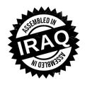 Assembled in Iraq rubber stamp