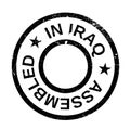 Assembled in Iraq rubber stamp