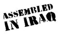 Assembled in Iraq rubber stamp