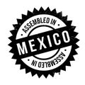 Assembled in Mexico rubber stamp