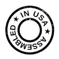 Assembled in USA rubber stamp
