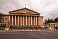 Assemblee Nationale (Palais Bourbon) - the French Parliament on a cloudy day Royalty Free Stock Photo