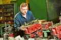 Assembler worker at tool workshop Royalty Free Stock Photo