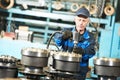 Assembler worker at tool workshop Royalty Free Stock Photo
