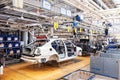 Assembling cars Skoda Octavia on conveyor line Royalty Free Stock Photo