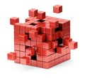 Assembling cube structure concept