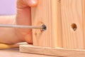 Assembling furniture Royalty Free Stock Photo