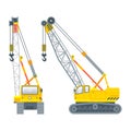Assembly crawler side view and front view Royalty Free Stock Photo