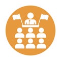 Assembly Half Glyph Style vector icon which can easily modify or edit