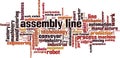 Assembly line word cloud