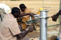 Assembly of a pump in Burkina Faso