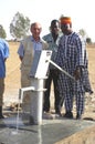 Assembly of a pump in Burkina Faso