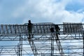 assembly of scaffolding