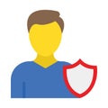 Assent man, compliance officer Vector Icon which can easily modify