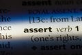 assert