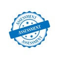 Assesment stamp illustration