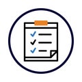 Assessment, clip board, report, checklist icon