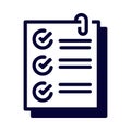Assessment, clip board, report, checklist icon