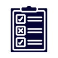 Assessment, clip board, report, checklist icon