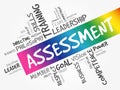 ASSESSMENT word cloud collage Royalty Free Stock Photo