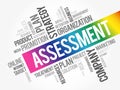 ASSESSMENT word cloud collage Royalty Free Stock Photo