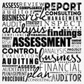 ASSESSMENT word cloud collage, business concept background Royalty Free Stock Photo