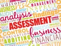 ASSESSMENT word cloud collage, business concept background Royalty Free Stock Photo