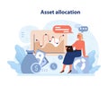 Asset Allocation concept. Royalty Free Stock Photo