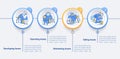 Asset control components vector infographic template
