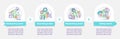 Asset control components vector infographic template