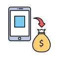 Asset Fill color vector icon which can easily modify or edit Royalty Free Stock Photo