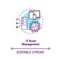 IT asset management concept icon
