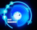 Asset Management concept plan graphic Royalty Free Stock Photo