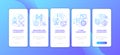 Asset management types onboarding mobile app page screen with concepts