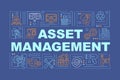 Asset management word concepts banner