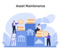 Asset Preservation concept. Maintaining an even distribution of assets