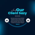 Client Testimonial Post Design - Modern Style Testimonial Design Royalty Free Stock Photo