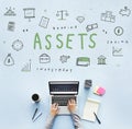 Assets Property Holdings Goods Capital Budget Concept Royalty Free Stock Photo