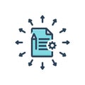 Color illustration icon for Assign, allow and appoint