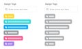 Assign Tags, tags generator skeleton screen ui