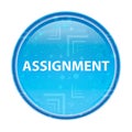 Assignment floral blue round button