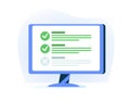 Assignment icon. Efficient work. Project task management and effective time planning tools. Project development icon.